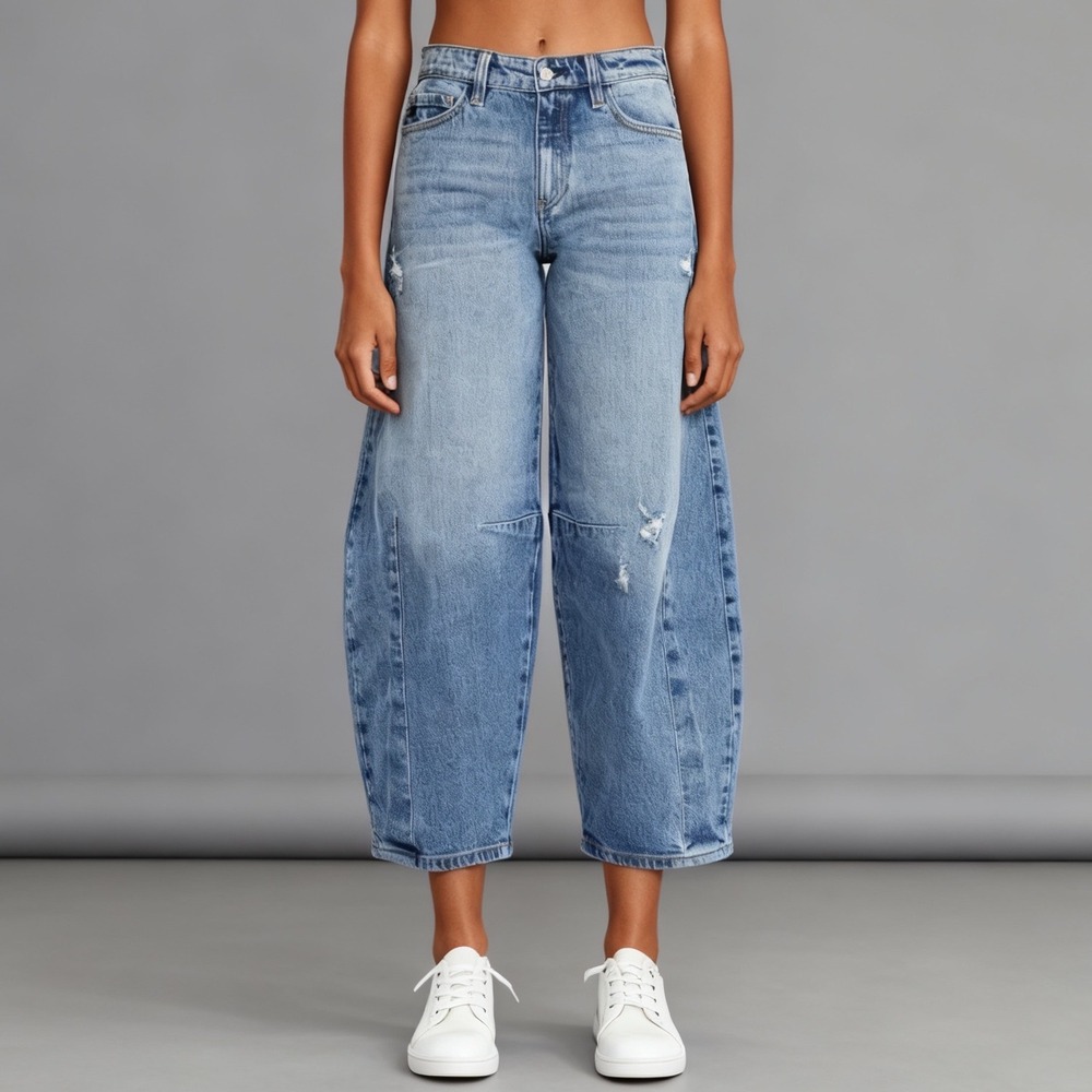 Kancan Addison High Rise Barrel Jeans size 24